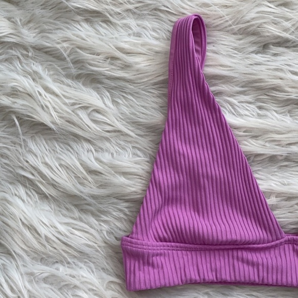 PacSun | Ribbed Banded Triangle‎ Bikini Top - Picture 3 of 8